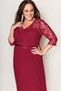 Immagine di PLUS SIZE SCALLOPED LACE V NECK DRESS